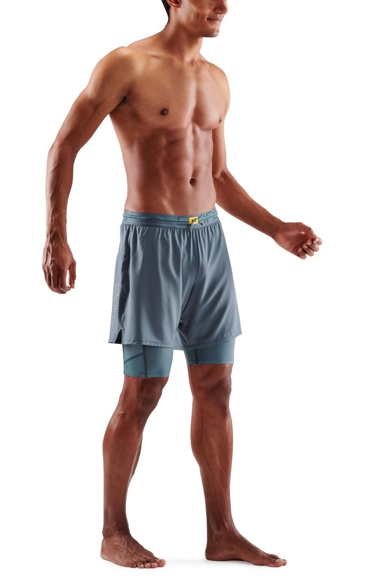 Skins - S3 Superpose Kompressionshose Herren - blue grey - SK-ST00301070575S - Sportbrands24