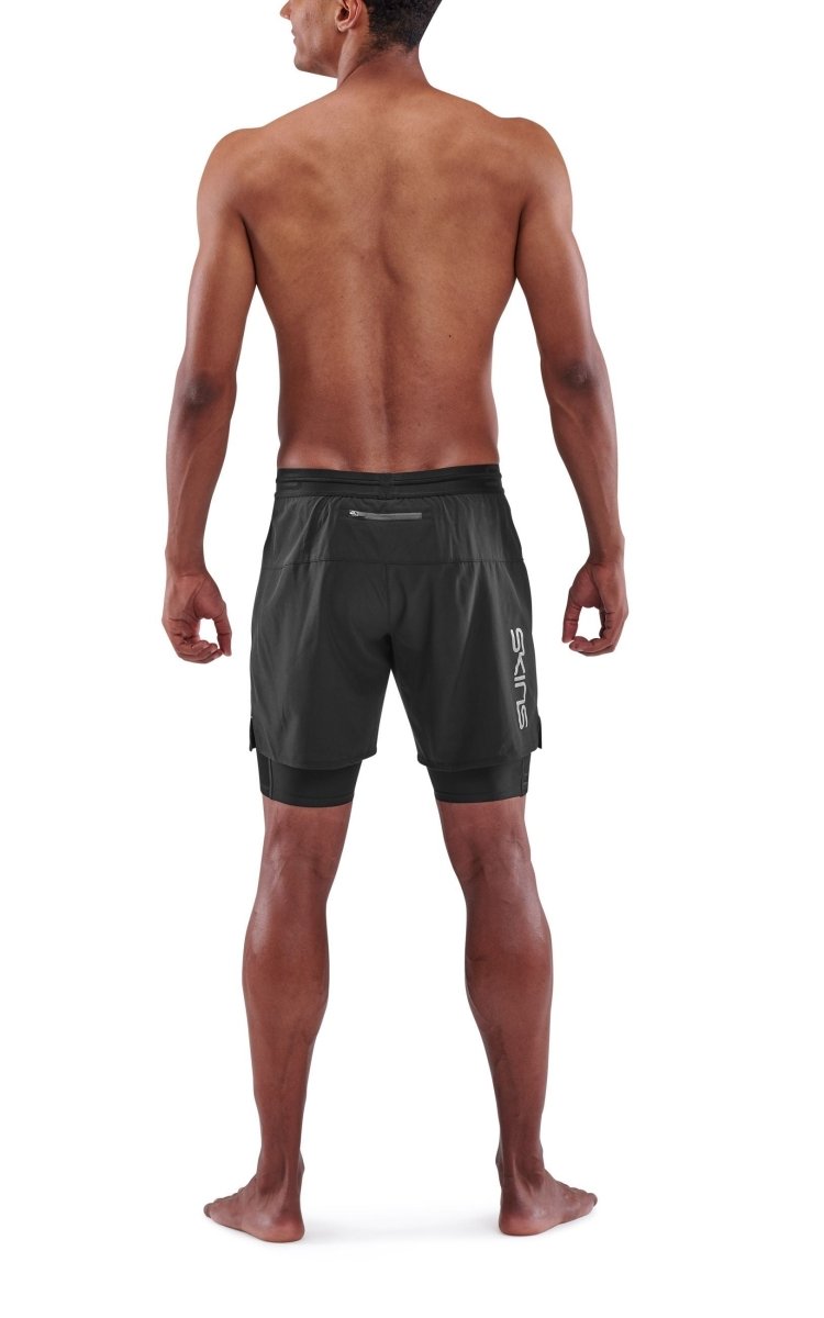 Skins - S3 Superpose Laufshorts Herren - black - SK-ST00301079001S - Sportbrands24