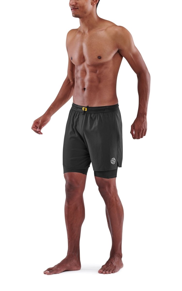 Skins - S3 Superpose Laufshorts Herren - black - SK-ST00301079001S - Sportbrands24