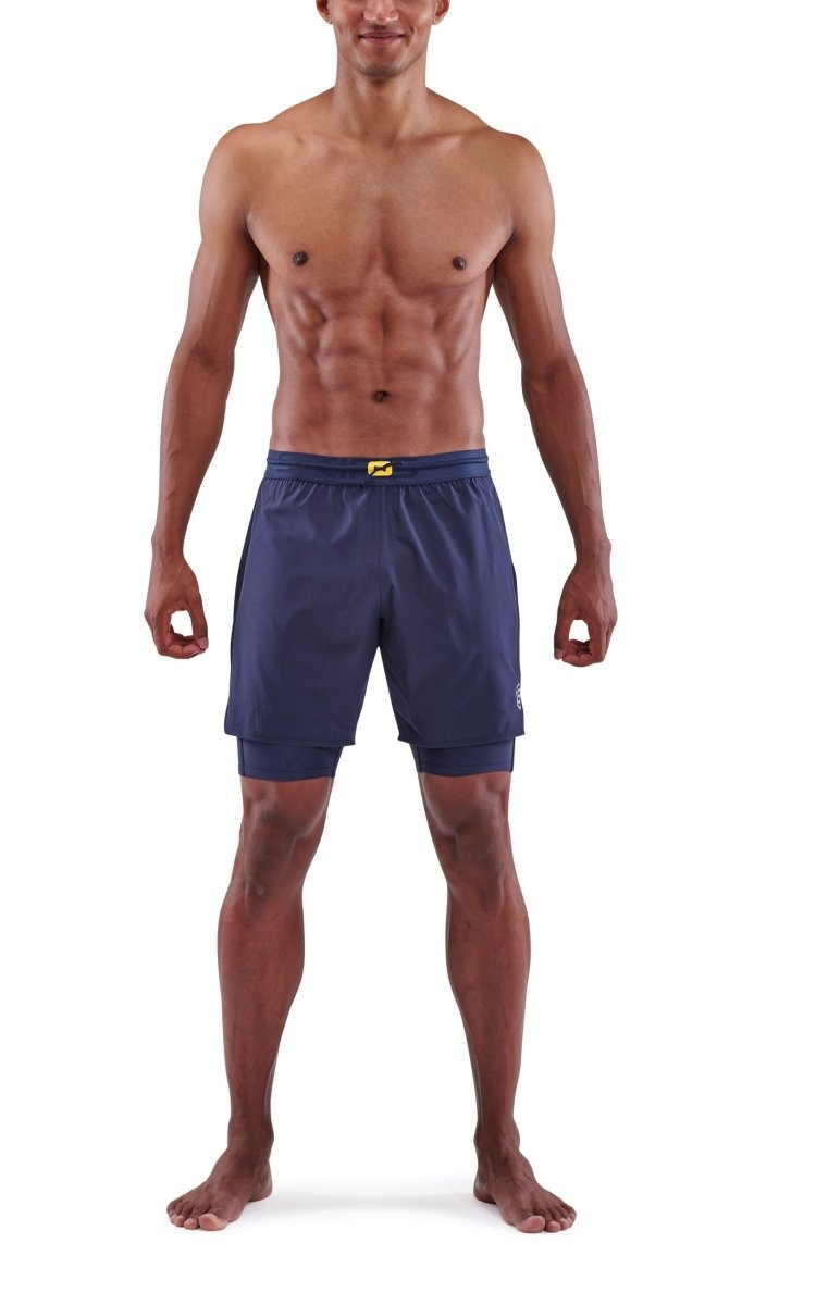 Skins - S3 Superpose Laufshorts Herren - navy blue - SK-ST00301079010M - Sportbrands24