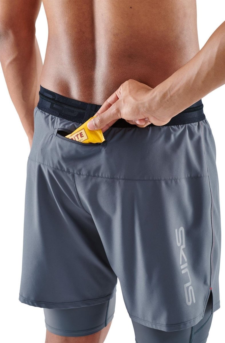 Skins - S3 Superpose Kompressionshose Herren - charcoal - SK-ST00301079118S - Sportbrands24