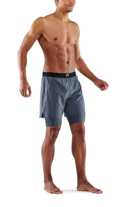 Skins - S3 Superpose Kompressionshose Herren - charcoal - SK-ST00301079118S - Sportbrands24