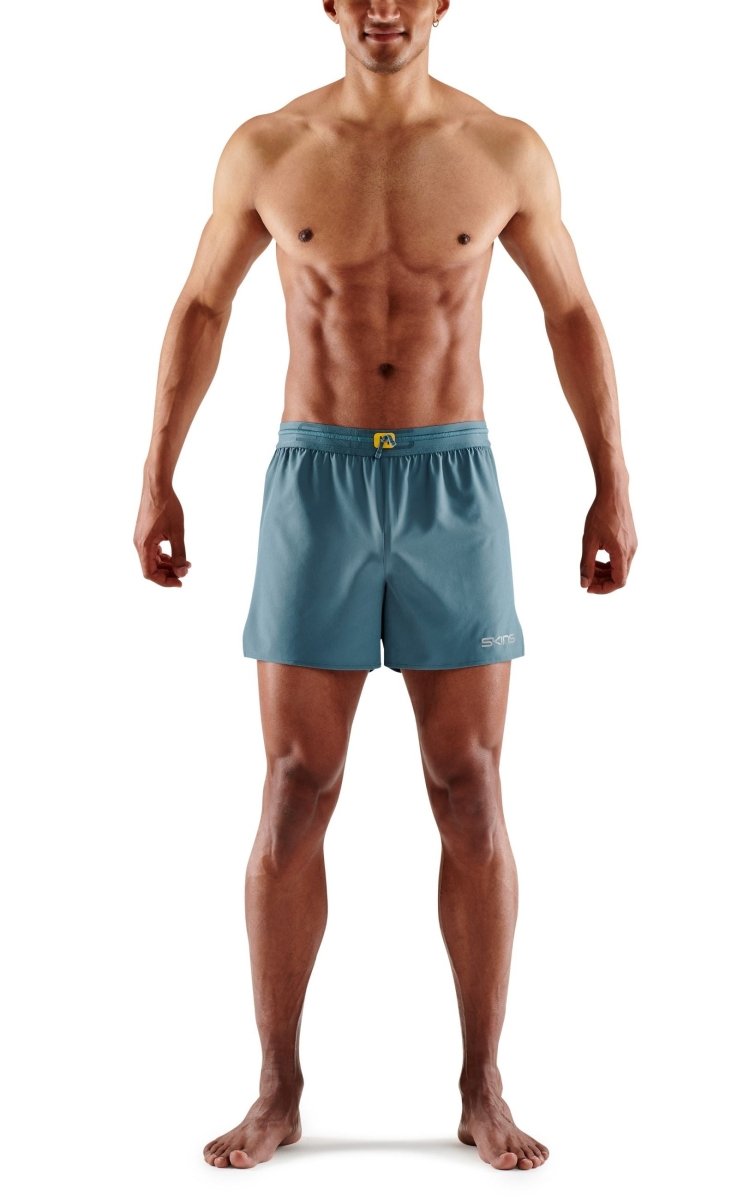 Skins - S3 Run Shorts Laufshort Herren - blue grey - SK - ST01500090575XL - Sportbrands24
