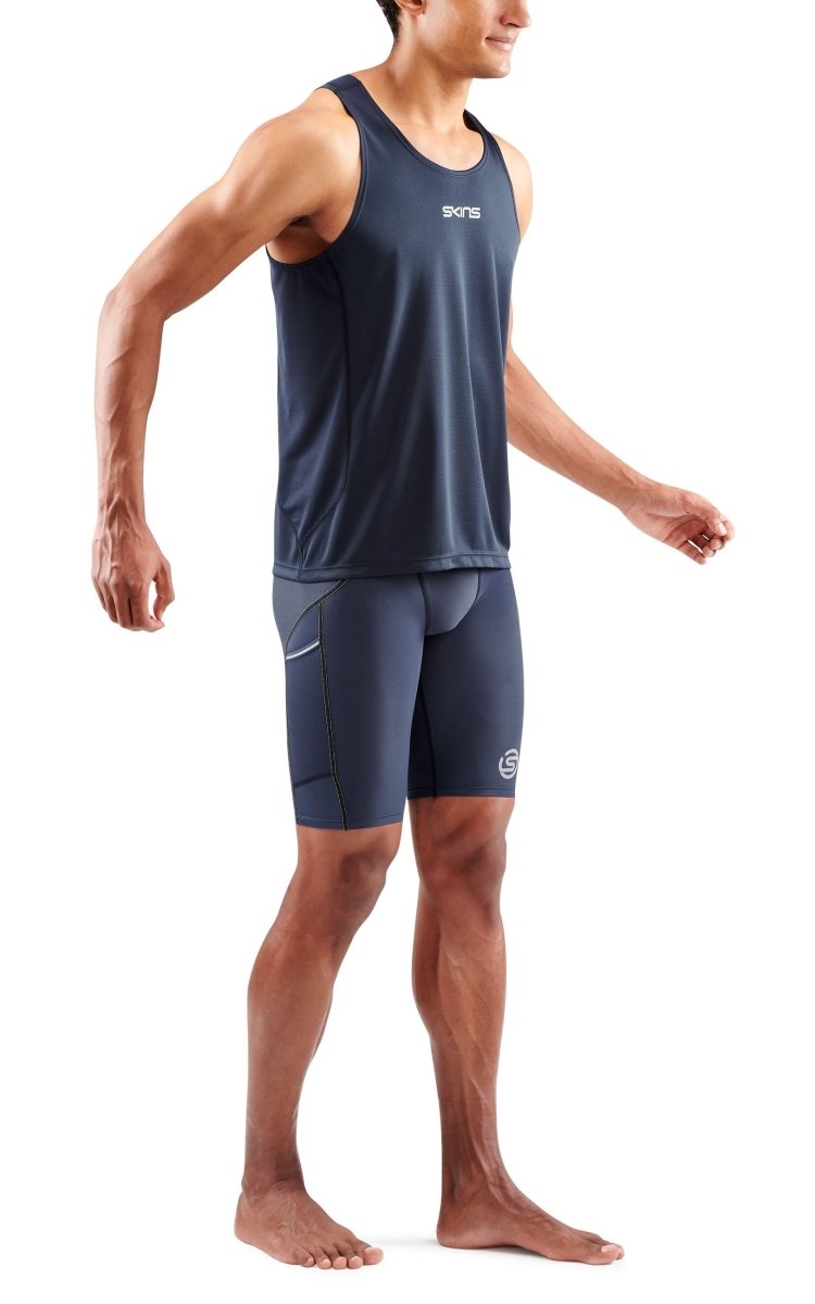 Skins - S3 Running Singlet Shirt Herren - navy blue - SK-ST01500579010S - Sportbrands24