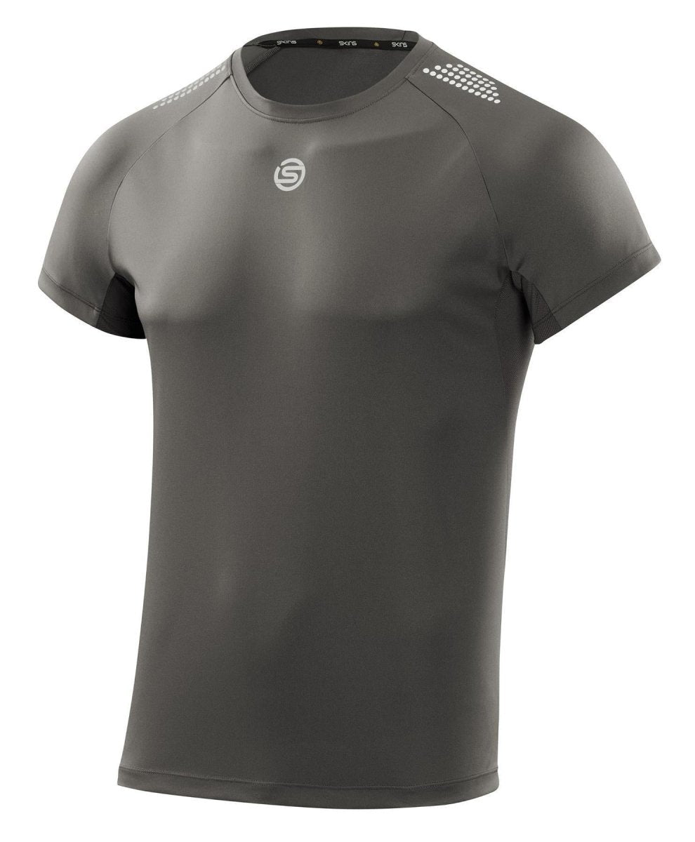Skins - S3 Short Sleeve Top Shirt Herren - charcoal - SK-ST01504559118S - Sportbrands24