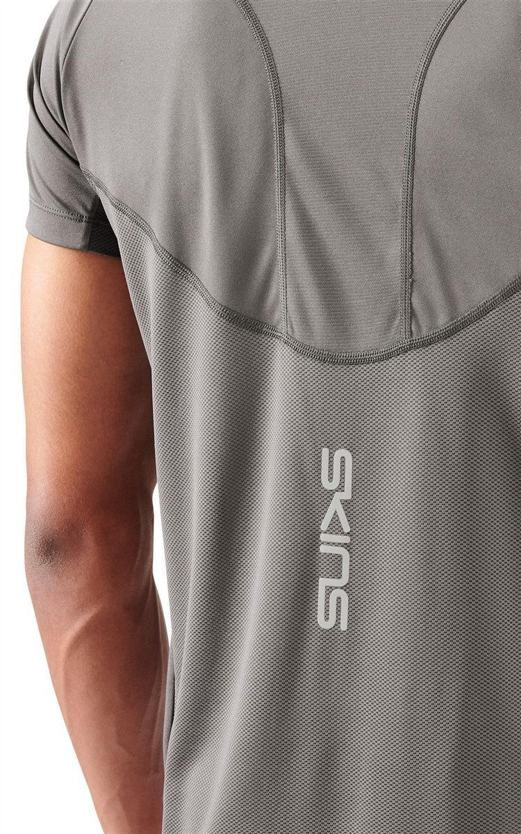 Skins - S3 Short Sleeve Top Shirt Herren - charcoal - SK-ST01504559118S - Sportbrands24