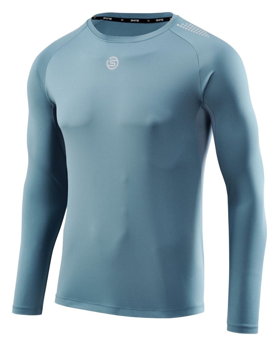 Skins - S3 Longsleeve Shirt Herren - blue grey - SK-ST01504560575S - Sportbrands24