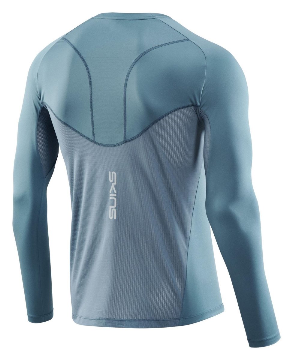 Skins - S3 Longsleeve Shirt Herren - blue grey - SK-ST01504560575S - Sportbrands24