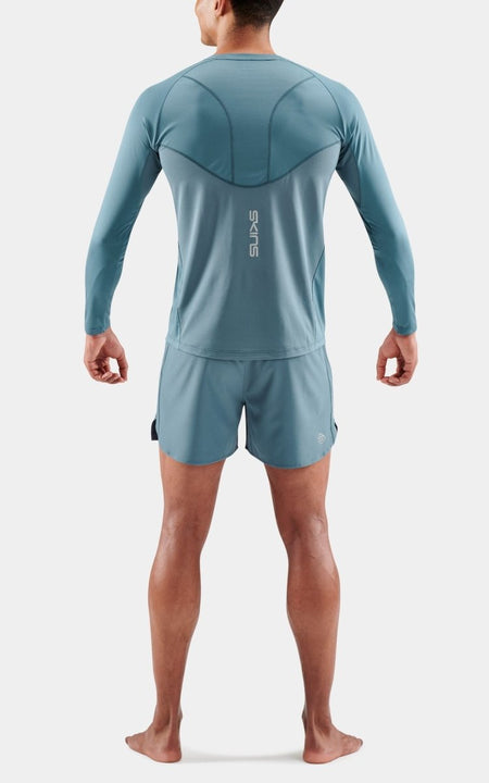 Skins - S3 Longsleeve Shirt Herren - blue grey - SK-ST01504560575S - Sportbrands24