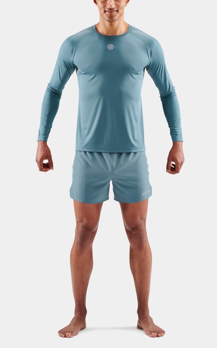 Skins - S3 Longsleeve Shirt Herren - blue grey - SK-ST01504560575M - Sportbrands24
