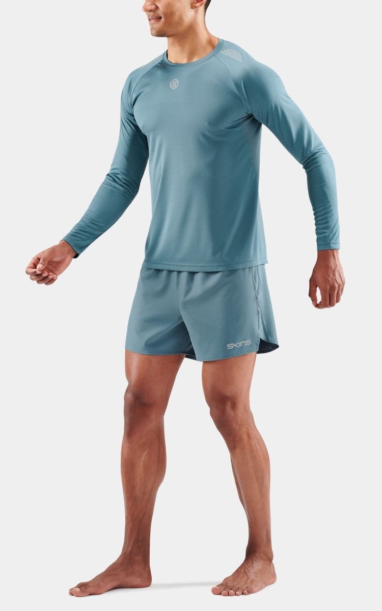 Skins - S3 Longsleeve Shirt Herren - blue grey - SK-ST01504560575S - Sportbrands24