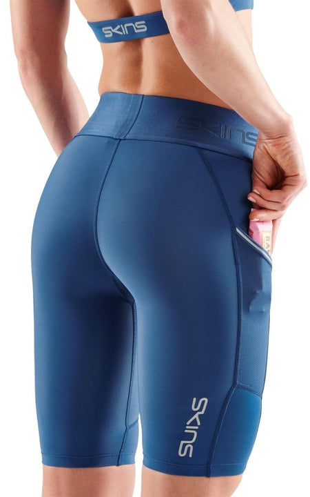 Skins - S3 Half tights Kompressionshose Damen - marine blue - SK-ST40300020576XS - Sportbrands24