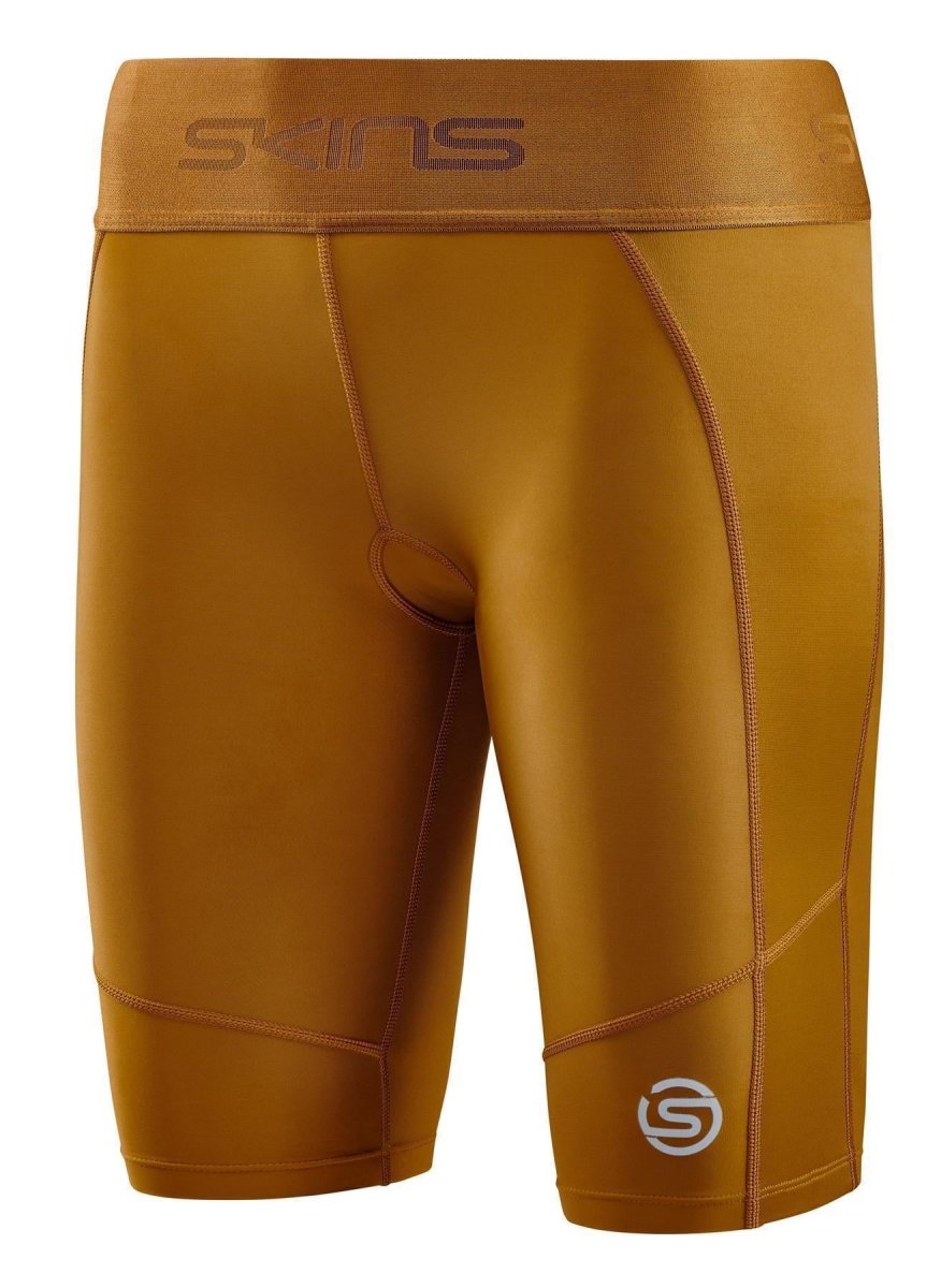 Skins - S3 Half tights Kompressionshose Damen - Bronze - SK-ST40300023061XS - Sportbrands24