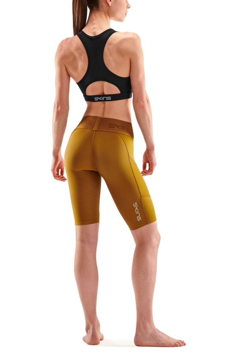 Skins - S3 Half tights Kompressionshose Damen - Bronze - SK-ST40300023061XS - Sportbrands24