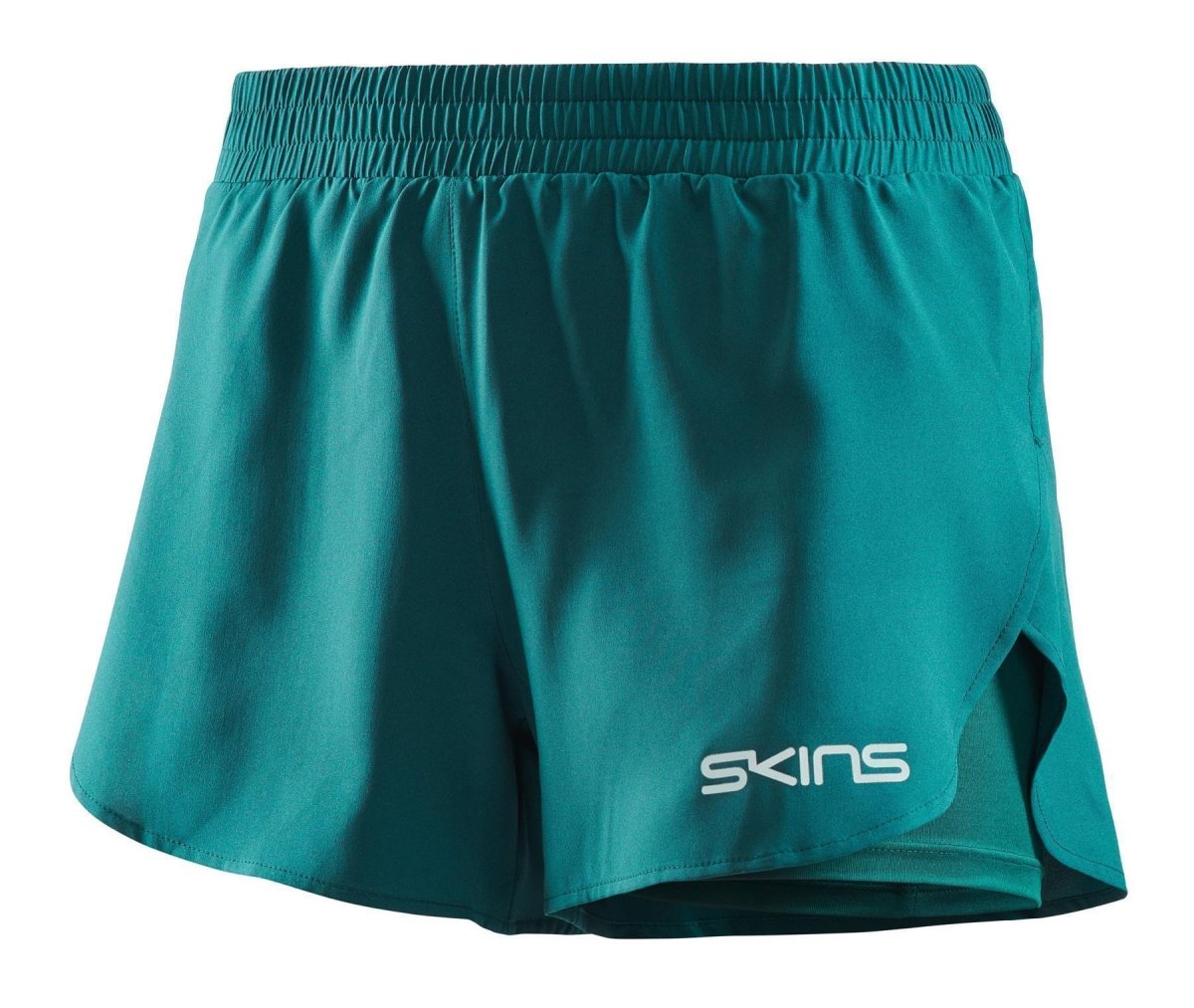 Skins - 2 - in - 1 Superpose Shorts Damen - lt teal - SK-ST40300120574XS - Sportbrands24