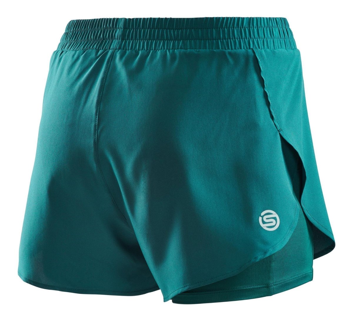 Skins - 2 - in - 1 Superpose Shorts Damen - lt teal - SK-ST40300120574XS - Sportbrands24