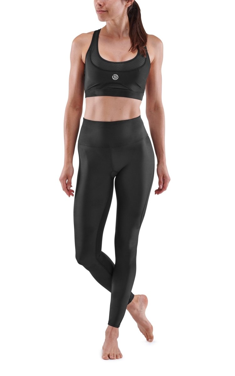 Skins - S3 T&R Long Tight Kompressionshose Damen - black - SK-ST40300399001XS - Sportbrands24