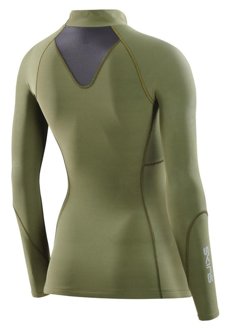 Skins - S3 Thermal Longsleeve Kompressionsshirt Damen - khaki - SK-ST40300660573XS - Sportbrands24