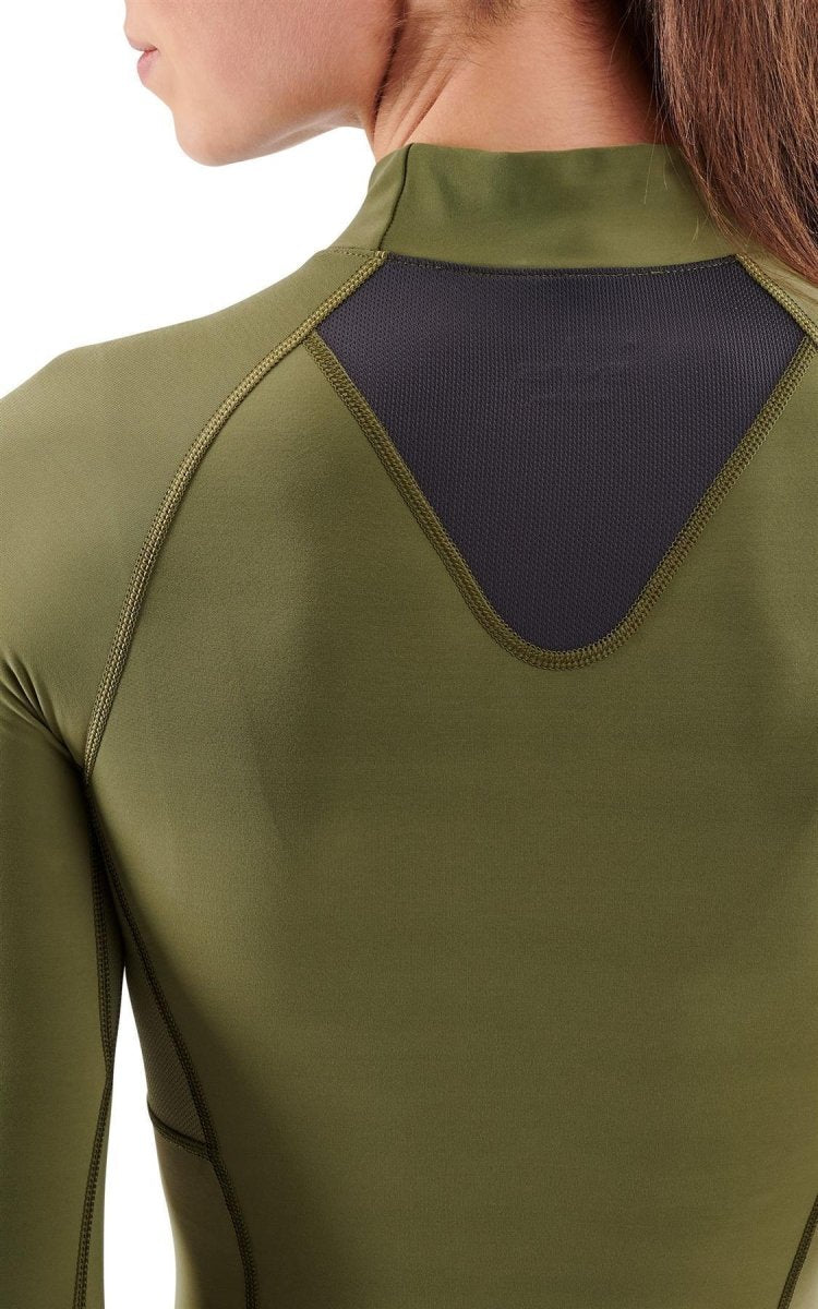 Skins - S3 Thermal Longsleeve Kompressionsshirt Damen - khaki - SK-ST40300660573XS - Sportbrands24