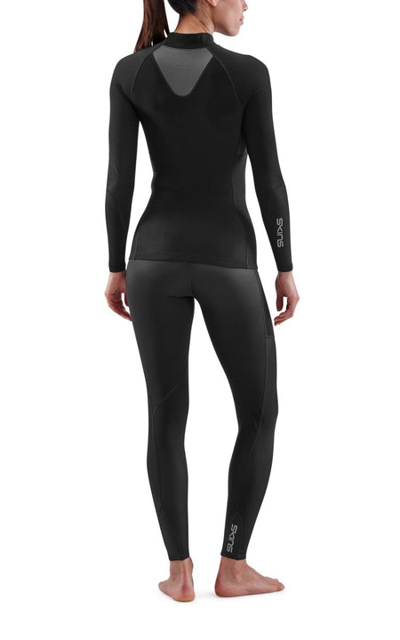 Skins - S3 Thermal Longsleeve Kompressionsshirt Damen - black - SK-ST40300669001XS - Sportbrands24