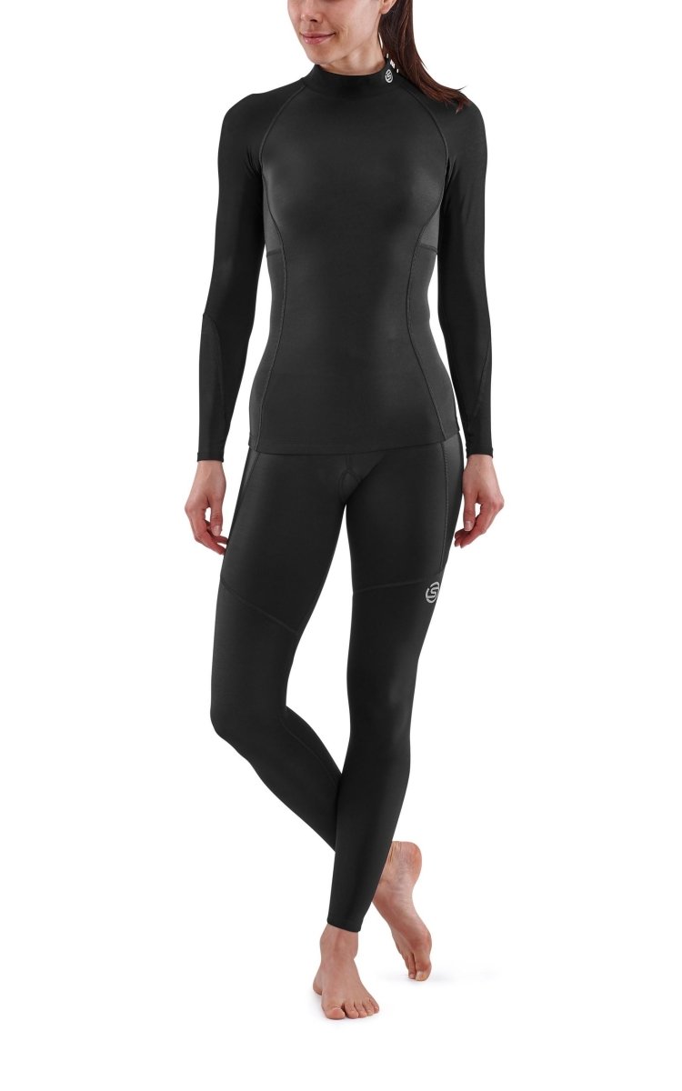 Skins - S3 Thermal Longsleeve Kompressionsshirt Damen - black - SK-ST40300669001XL - Sportbrands24
