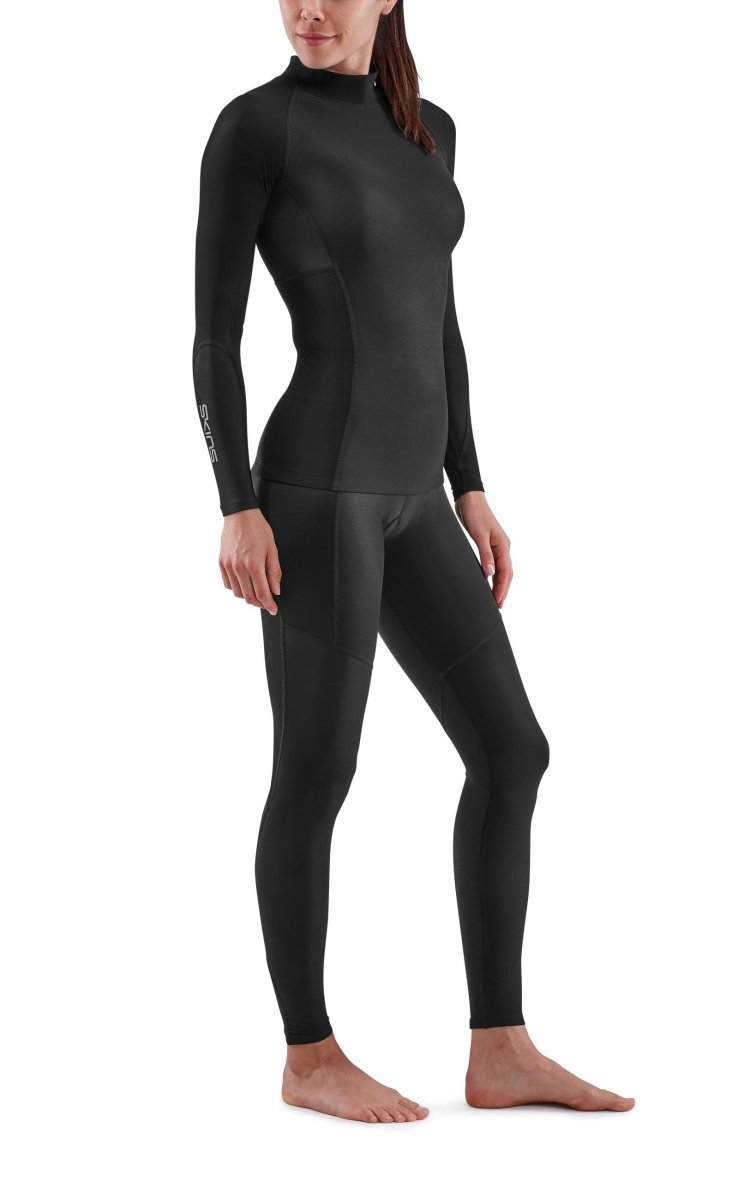 Skins - S3 Thermal Longsleeve Kompressionsshirt Damen - black - SK-ST40300669001XS - Sportbrands24