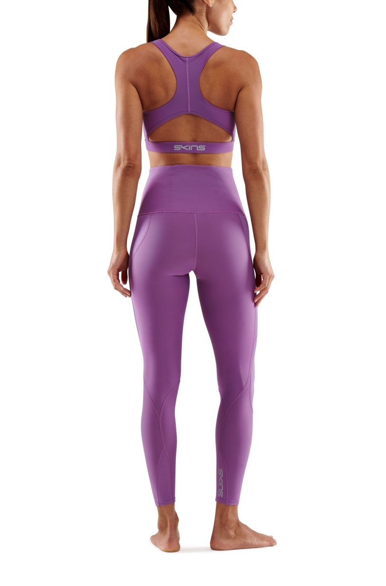 Skins - S3 Skyscraper Long Tight Kompressionshose Damen - Amethyst - SK - ST40301080547XS - Sportbrands24