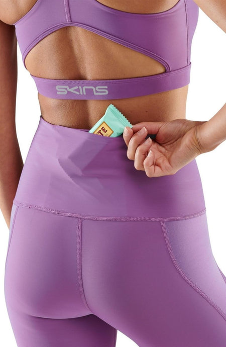 Skins - S3 Skyscraper Long Tight Kompressionshose Damen - Amethyst - SK - ST40301080547XS - Sportbrands24