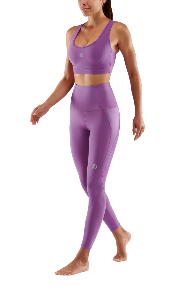 Skins - S3 Skyscraper Long Tight Kompressionshose Damen - Amethyst - SK - ST40301080547XS - Sportbrands24