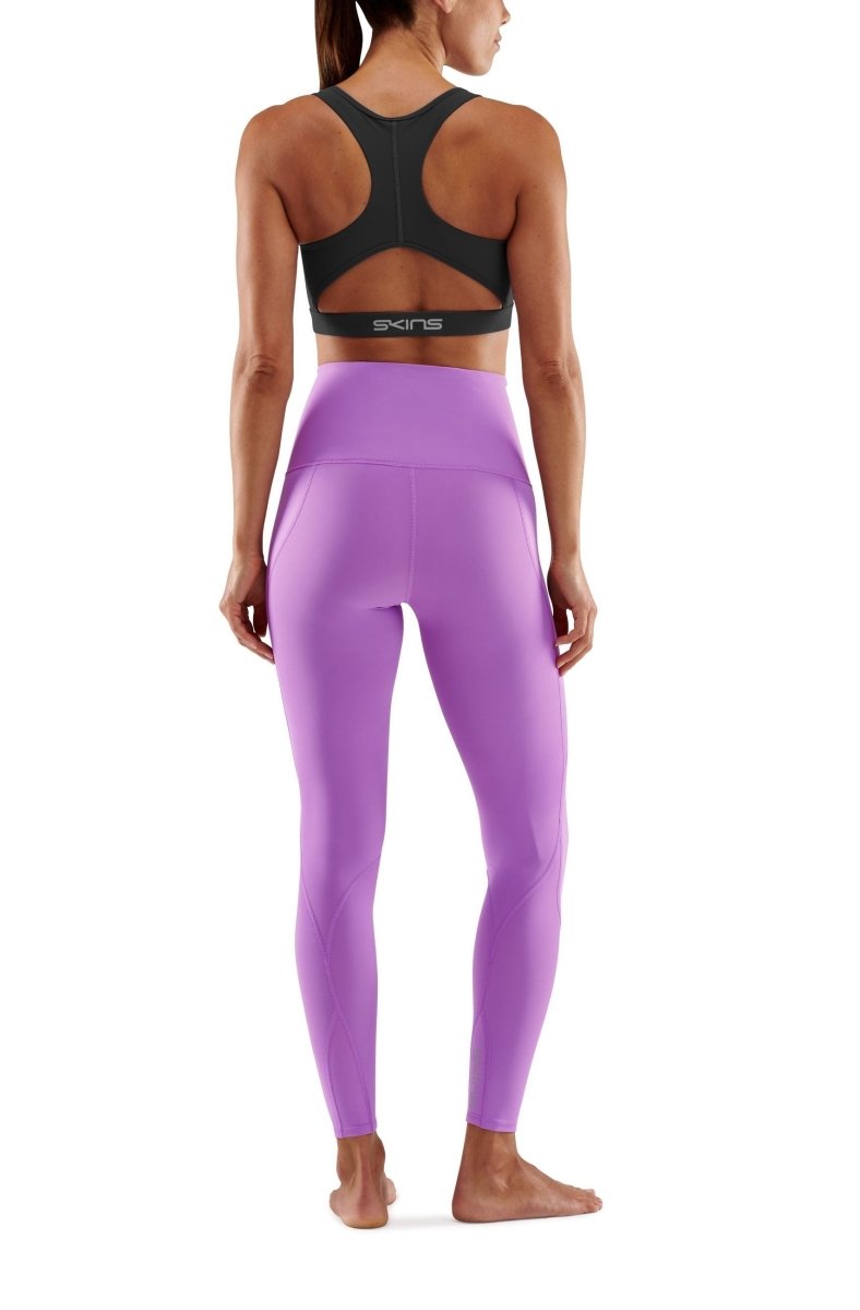 Skins - S3 Skyscraper Long Tight Kompressionshose Damen - Iris Orchid - SK-ST40301080548XS - Sportbrands24