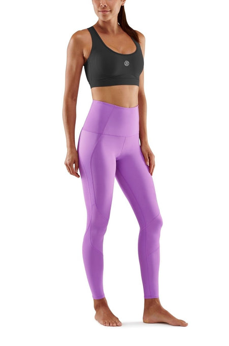 Skins - S3 Skyscraper Long Tight Kompressionshose Damen - Iris Orchid - SK-ST40301080548XS - Sportbrands24