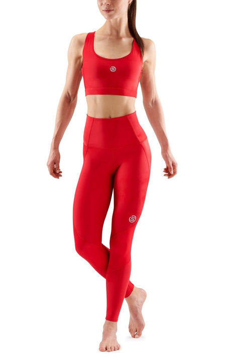 Skins - S3 Skyscraper Lauftights Damen - red - SK-ST40301089014XS - Sportbrands24