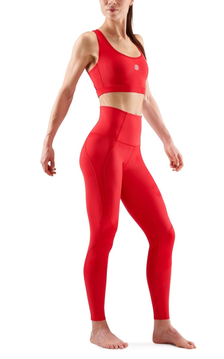 Skins - S3 Skyscraper Lauftights Damen - red - SK-ST40301089014XS - Sportbrands24