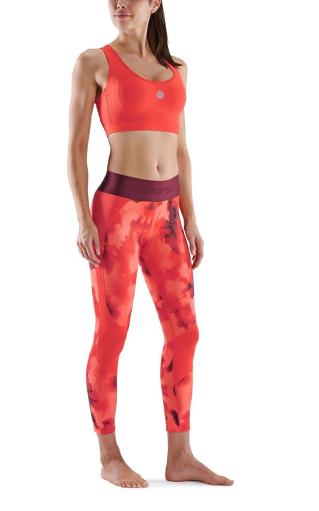 Skins - S3 Long Tights Kompressionshose Damen - Spark Camo - SK-ST40301190541XS - Sportbrands24
