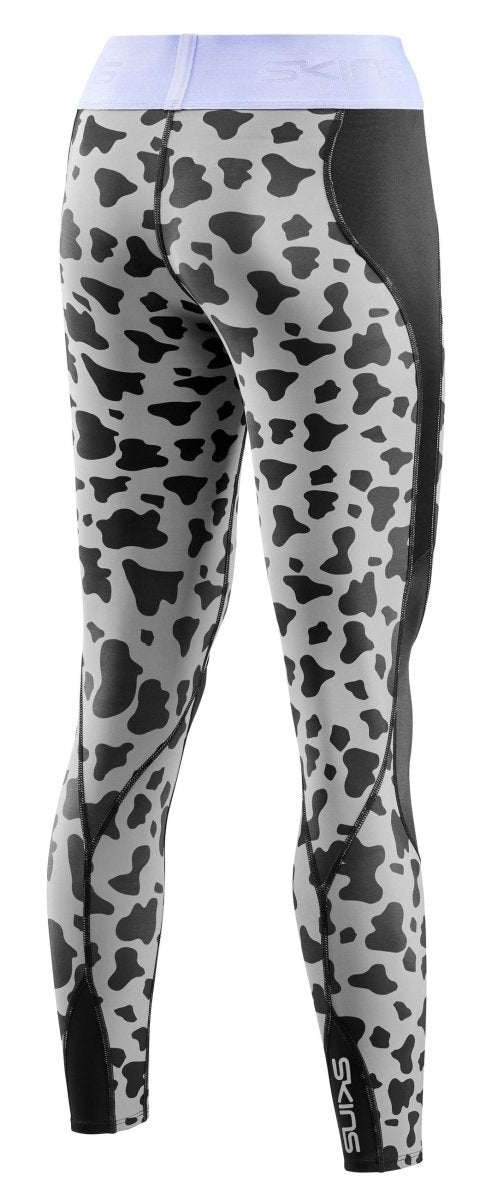 Skins - S3 Long Tights Kompressionshose Damen - Animal Black - SK-ST40301190555XS - Sportbrands24