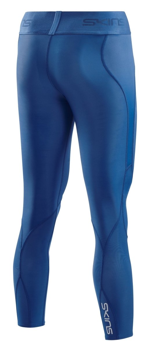Skins - S3 Long Tights Kompressionshose Damen - marine blue - SK-ST40301190576XS - Sportbrands24