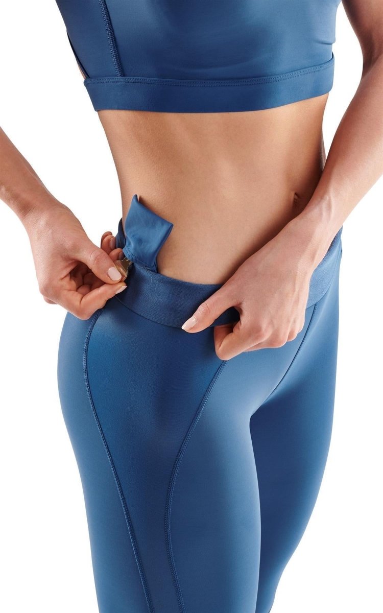 Skins - S3 Long Tights Kompressionshose Damen - marine blue - SK-ST40301190576XS - Sportbrands24