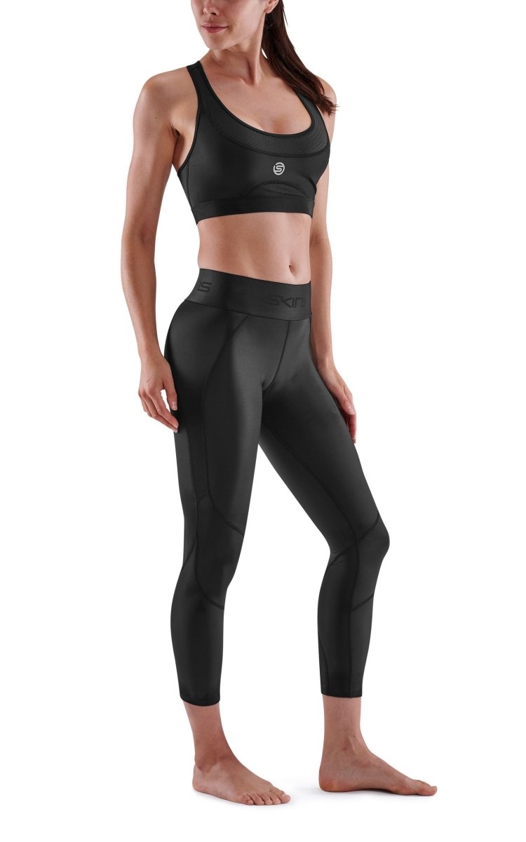 Skins - S3 7/8 - Lauftights Damen - black - SK-ST40301199001XS - Sportbrands24