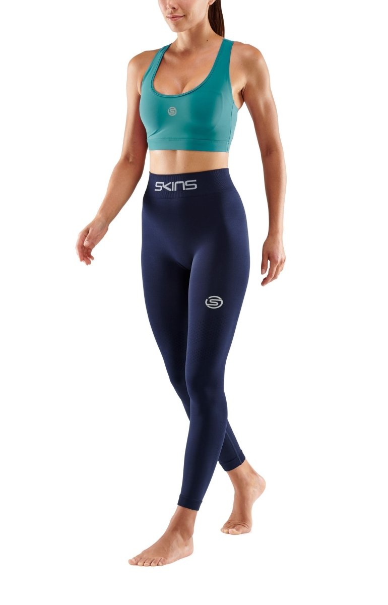 Skins - Seamless Long Tight Kompressionshose Damen - Navy Blue - SK - ST40310019010XS - Sportbrands24