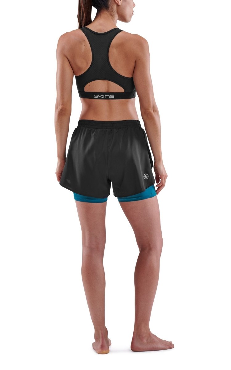 Skins - S3 X - Fit Shorts Laufshort Damen - black - SK-ST40730719001XS - Sportbrands24