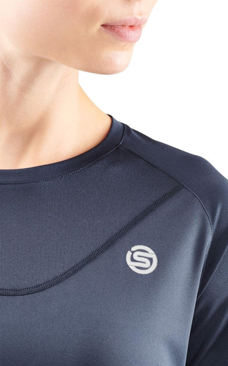 Skins - S3 Short Sleeve Top Shirt Damen - navy blue - SK-ST40754559010L - Sportbrands24