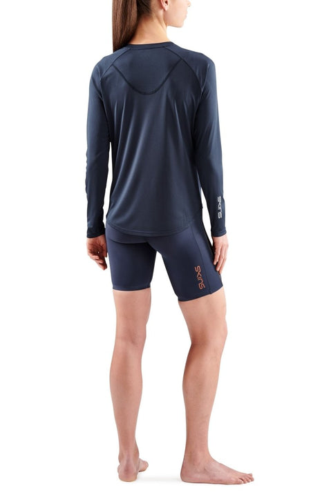 Skins - S3 Longsleeve Shirt Damen - navy blue - SK-ST40754569010XS - Sportbrands24