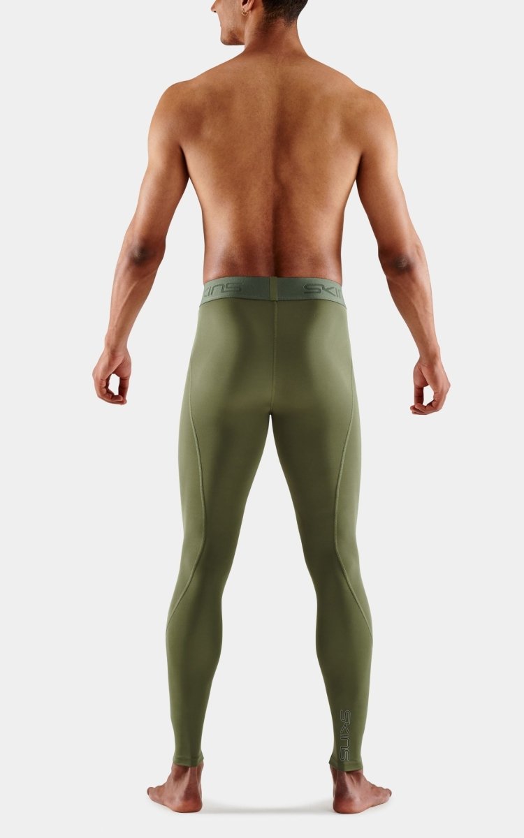 Skins - 2 - Series Long Tight Tights long Herren - khaki - SK-SW00200010573S - Sportbrands24