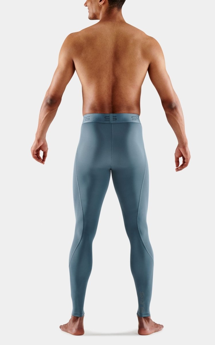 Skins - 2 - Series Long Tight Tights long Herren - blue grey - SK-SW00200010575S - Sportbrands24