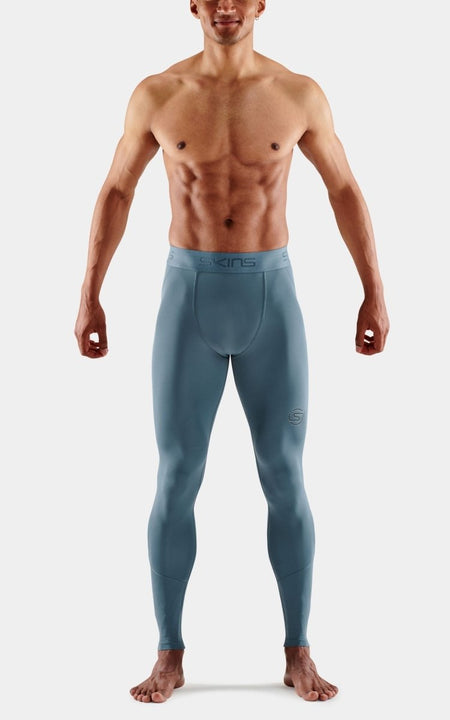 Skins - 2 - Series Long Tight Tights long Herren - blue grey - SK-SW00200010575L - Sportbrands24