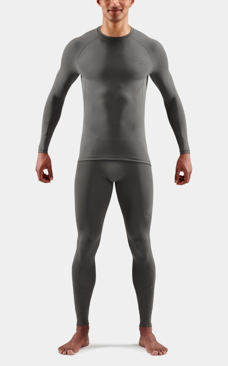 Skins - 2 - Series Long Sleeve Top Herren - charcoal - SK-SW00200059118L - Sportbrands24