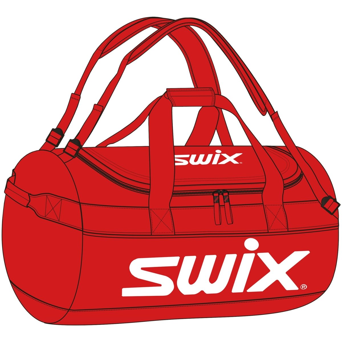 Swix - Duffle Bag Tasche - swix red - SX-SW303-25-99990-OS - Sportbrands24