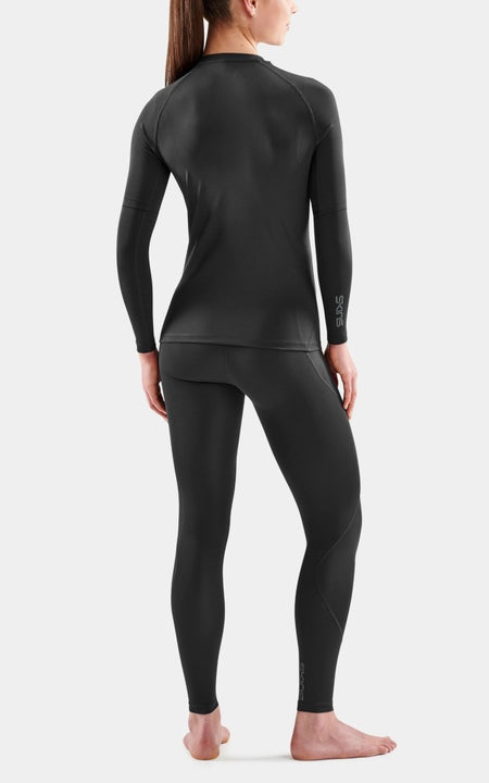 Skins - 2 - Series Top L/S Longsleeve Damen - black - SK-SW40200059001XS - Sportbrands24