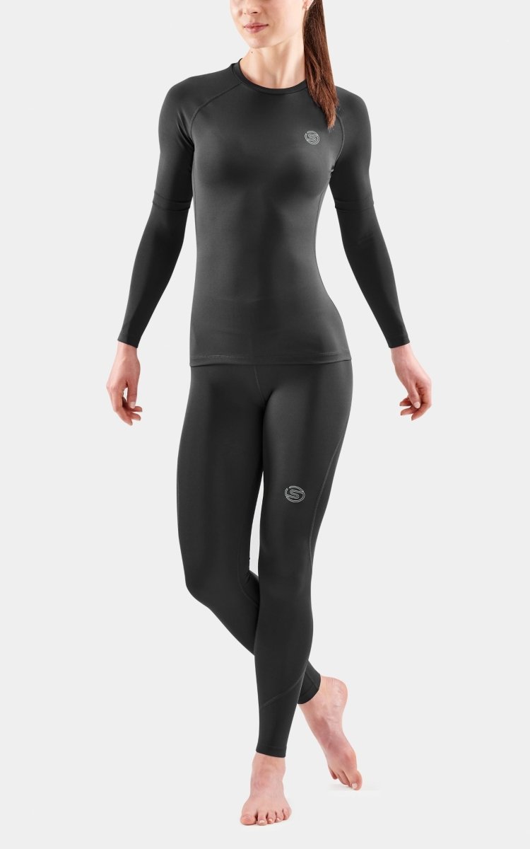 Skins - 2 - Series Top L/S Longsleeve Damen - black - SK-SW40200059001XS - Sportbrands24