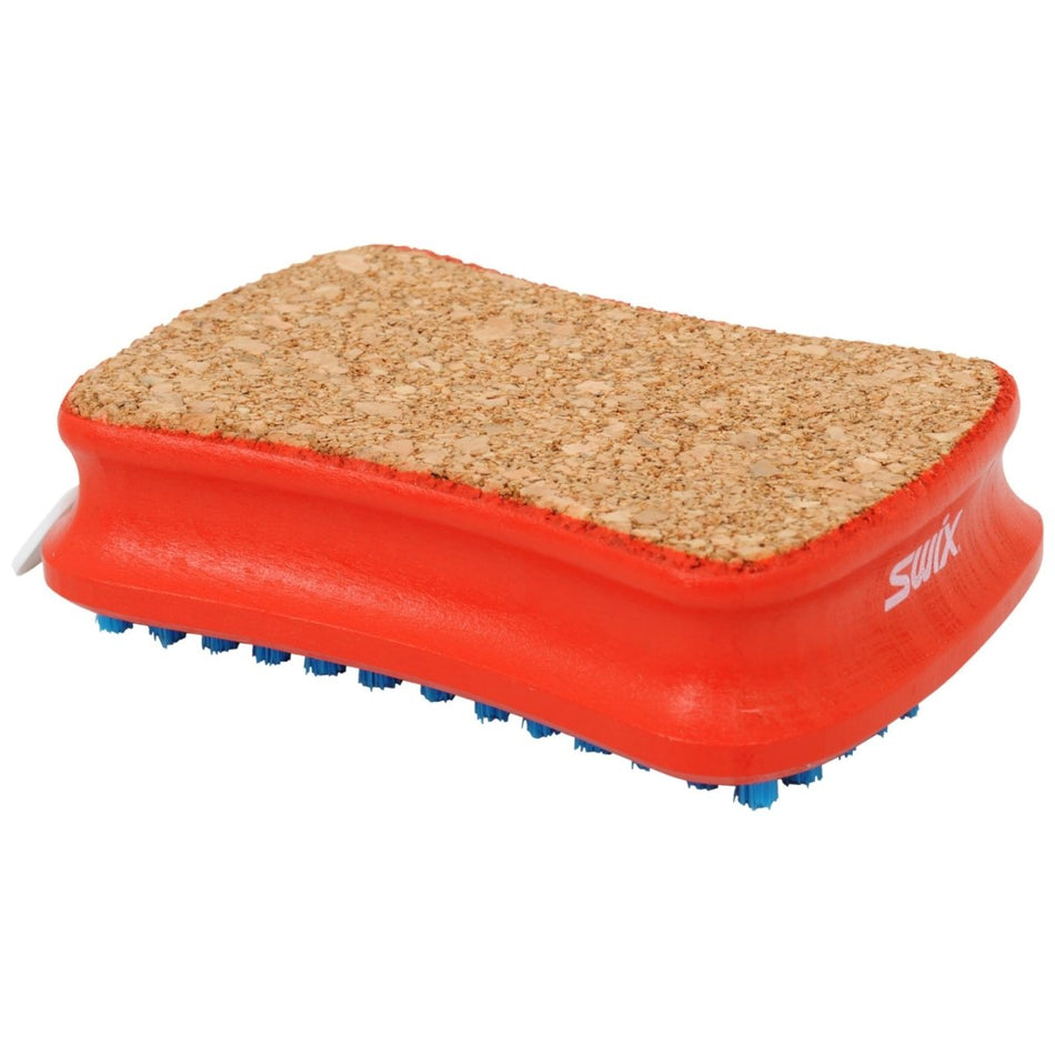 Swix - T196B Brush rect., combi cork/nylon Belagbürste - SX-T0196B - Sportbrands24